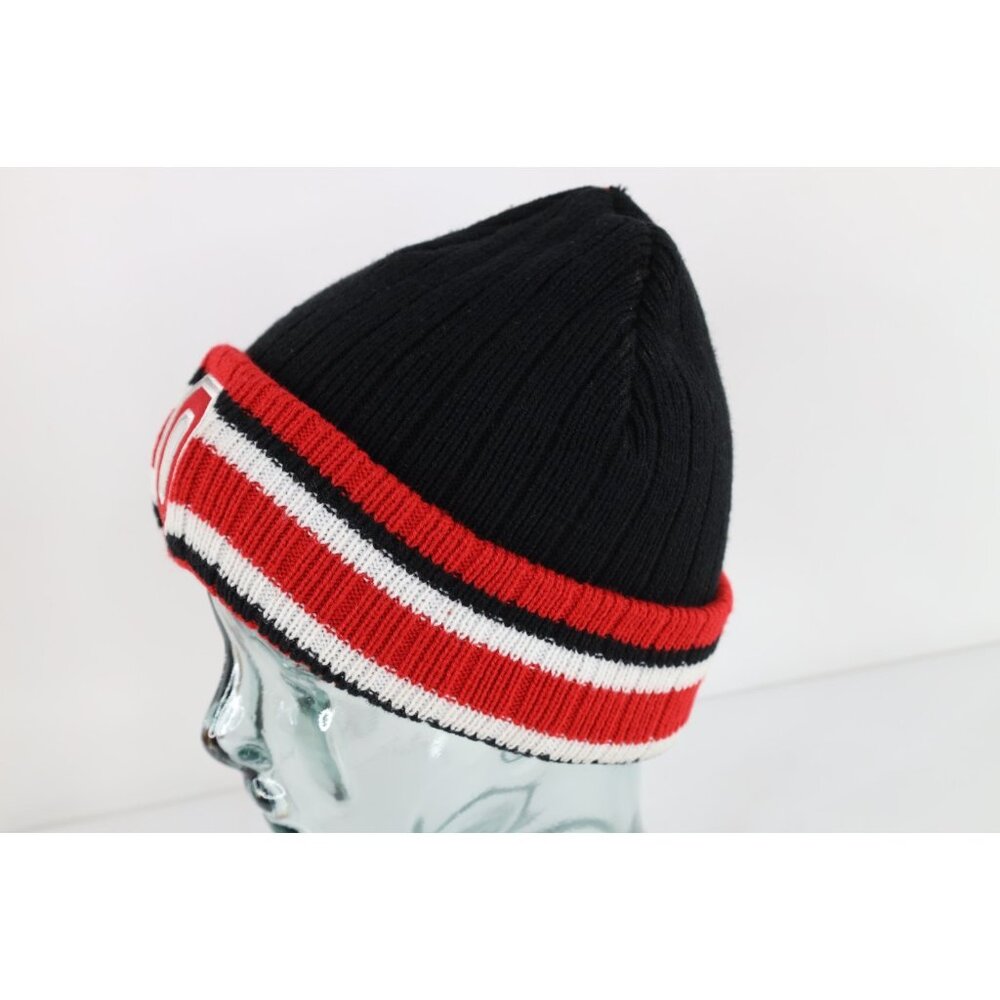 Vintage The Ohio State University Chunky Ribbed Knit Beanie Hat Cap Winter OSFA - Picture 3 of 9